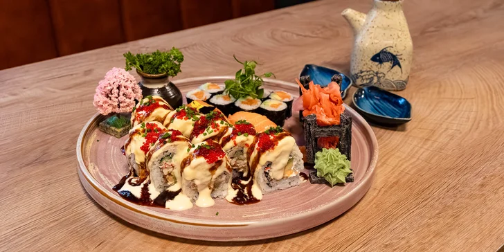 Je čas na sushi: degustační menu pro 2 osoby v restauraci Nemi