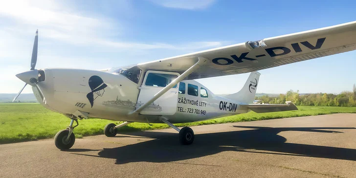 Brno, jak ho neznáte: vyhlídkový let v letadle Cessna 207 nejen nad hradem Špilberk