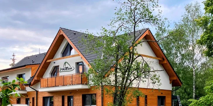 Nově postavená 3* vila Dedo v srdci Tatranské Lomnice, parkování zdarma