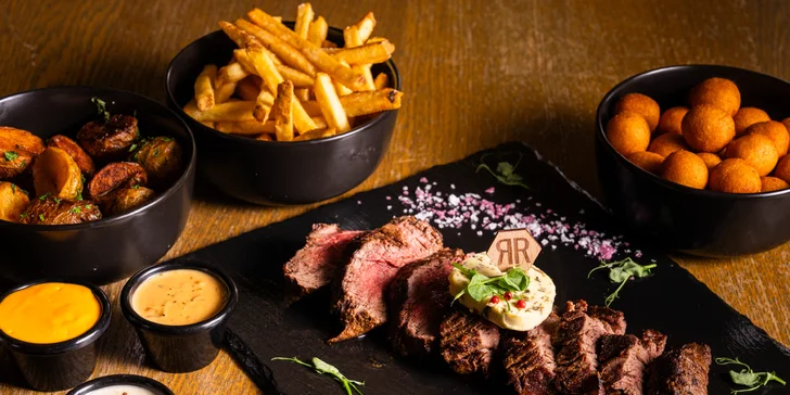 Live flambování pro 2 osoby: pravá hovězí svíčková na rumu Abuelo 12 yo