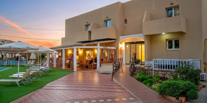 Kréta letecky: hotel Fragiskos Beach*** přímo u pláže s Modrou vlajkou, all inclusive a dva bazény