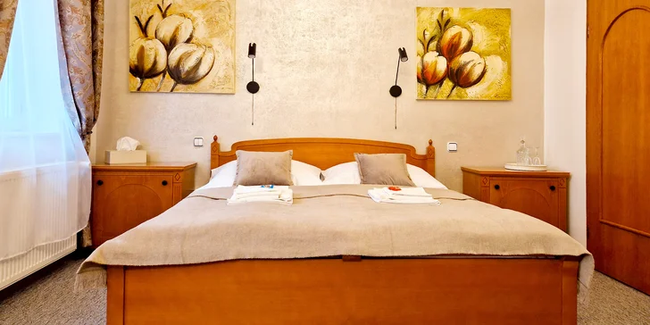 Apartmán v centru Trenčína: vstup do privátního wellness se třemi saunami