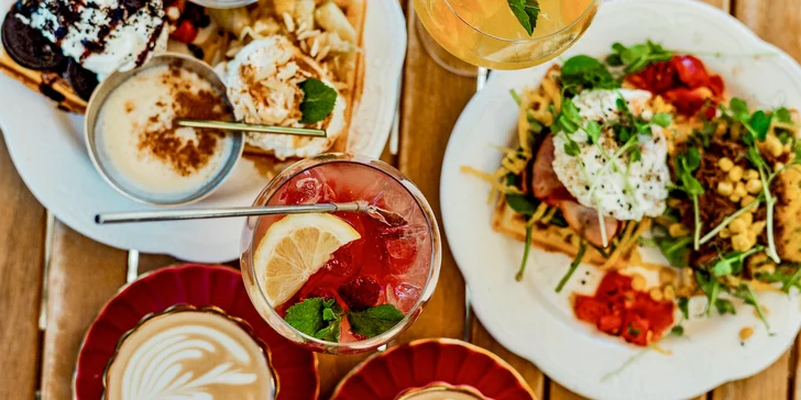 Vafle, kam se podíváš: ochutnávkové menu v Le Waff pro 2 osoby, vč. kávy a nealko Spritzu