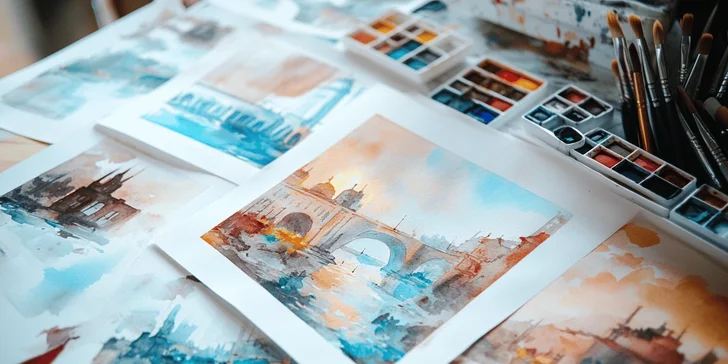 Online kurzy malování akvarelem: malování ovoce nebo podrobný 8týdenní kurz