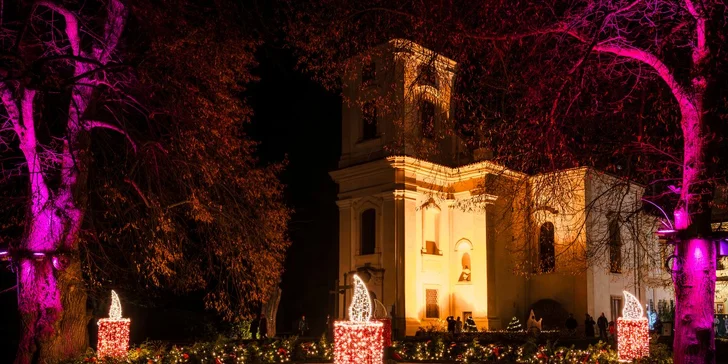 Vstupenky do osvětleného parku: Labyrinty světla, ráj srdce na Zámku Loučeň