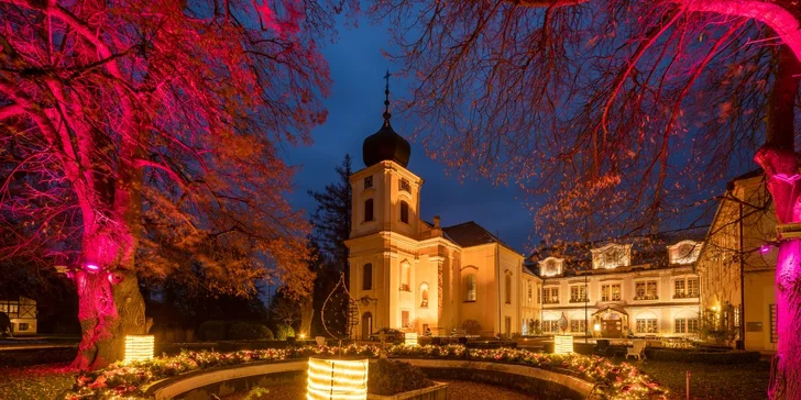 Vstupenky do osvětleného parku: Labyrinty světla, ráj srdce na Zámku Loučeň