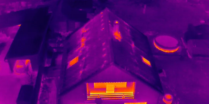 Letecké práce dronem: zjištění tepelných úniků vašeho domu či kontrola fotovoltaických panelů