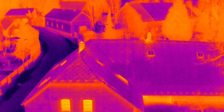 Letecké práce dronem: zjištění tepelných úniků vašeho domu či kontrola fotovoltaických panelů