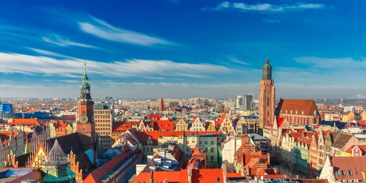 Vlakem do Vratislavi: hotel se snídaní, jízdenka na MHD i český průvodce