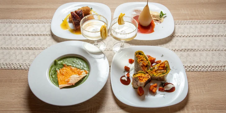 Hostina s příchutí Mexika: čtyřchodové menu pro dvě osoby, od předkrmu po dezert