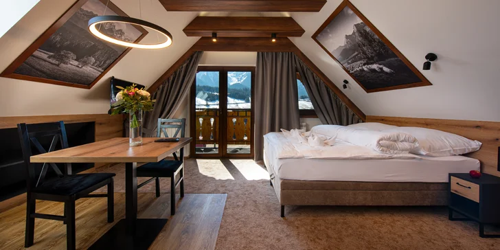 Rodinný penzión s nádherným výhľadom na Belianske Tatry: raňajky a neobmedzený wellness