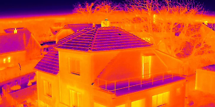 Letecké práce dronem: zjištění tepelných úniků vašeho domu či kontrola fotovoltaických panelů