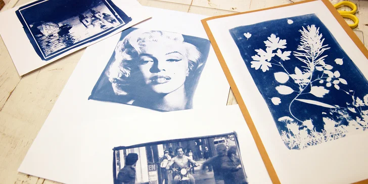 Objevte magii kyanotypie: 3hodinový workshop modrotisku pro 1 nebo 2 osoby