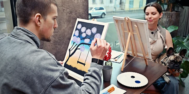 Párové malování: Vytvořte společný, propojený obraz plný lásky a bublinek