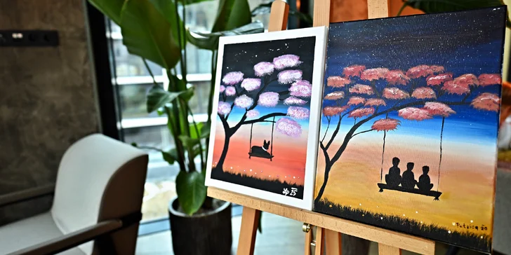 Párové malování: Vytvořte společný, propojený obraz plný lásky a bublinek