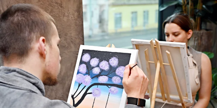 Párové malování: Vytvořte společný, propojený obraz plný lásky a bublinek