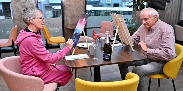 Párové malování: Vytvořte společný, propojený obraz plný lásky a bublinek