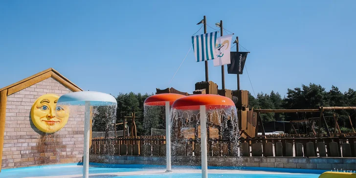 Boutique wellness resort u Opole: zátoka Bajka s písčitou pláží, strava i zábava pro děti