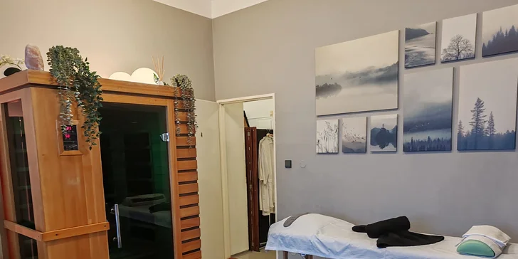 Relaxační balíčky pro 1-2 osoby: zábaly, různé typy masáží, uhličitá koupel, vibrační pás a další