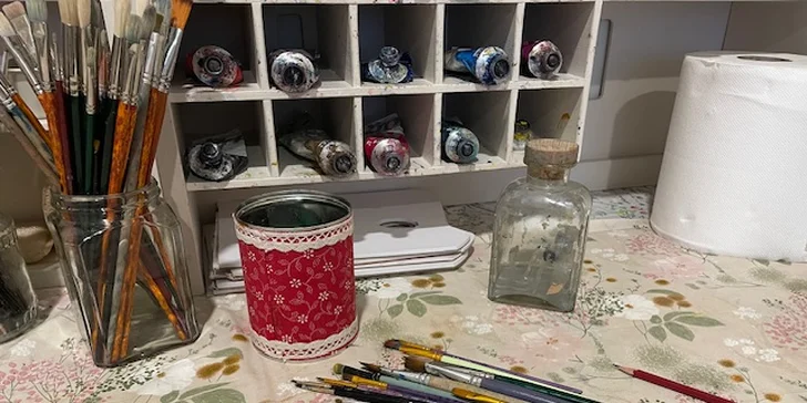 Kurz intuitivní malby olejem na plátno v Karlíně pro 1 nebo 2 osoby