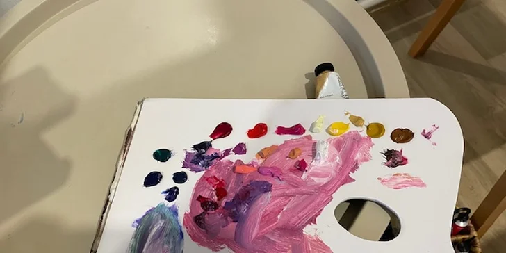 Kurz intuitivní malby olejem na plátno v Karlíně pro 1 nebo 2 osoby