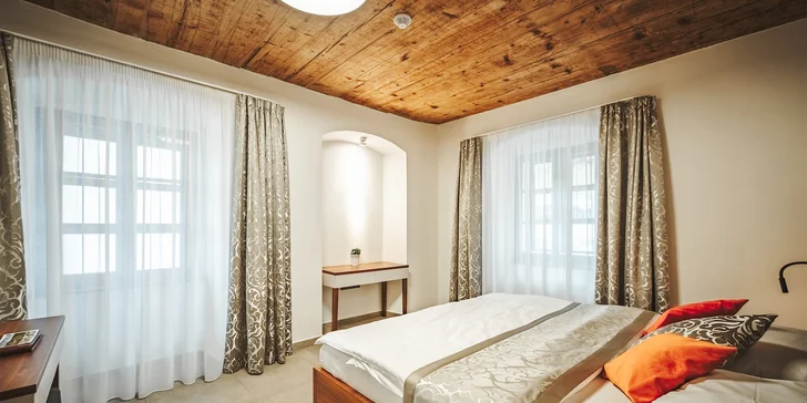 Krásné apartmány jen 800 m od zámku v Hluboké se snídaní i wellness