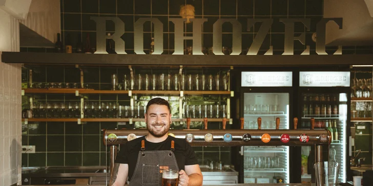 Exkurze do Pivovaru Rohozec s ochutnávkou, otvírákem, pivy na doma či voucherem do restaurace