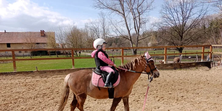 Dobrodružství v sedle: vyjížďka na koních či výcviková lekce pro 1 i 2 osoby