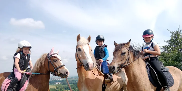 Dobrodružství v sedle: vyjížďka na koních či výcviková lekce pro 1 i 2 osoby