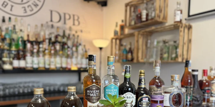 Namíchejte si osobní blend rumů: 2hodinový kurz s degustací a lahvičkou vlastního rumu Premium