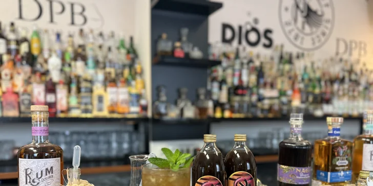 Namíchejte si osobní blend rumů: 2hodinový kurz s degustací a lahvičkou vlastního rumu Premium