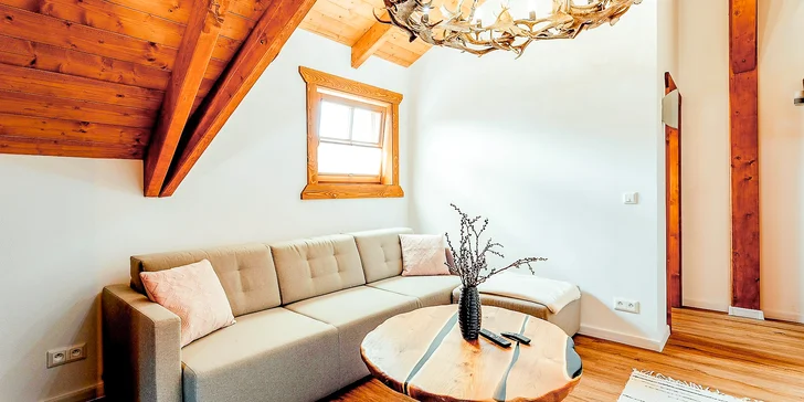 Kouzelný pobyt na Oravě: moderní chalupa pro 8 osob s privátním wellness a velkou zahradou