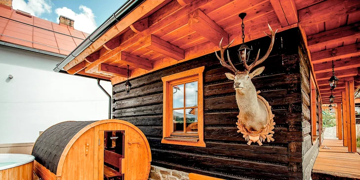 Kouzelný pobyt na Oravě: moderní chalupa pro 8 osob s privátním wellness a velkou zahradou