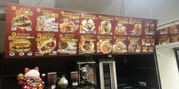 Kebab pro jednoho: klasik, dürüm, talíř či box s hranolky nebo rýží