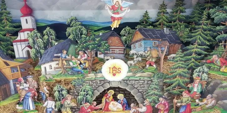 Vstupenky na výstavu betlémů, dioráma Život Ježíše Krista a loutkové scény k Mikulášskému příběhu