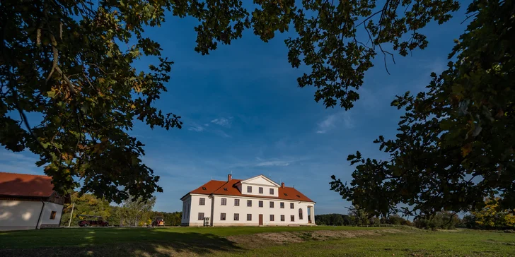 Příjemný pobyt na zámečku nedaleko Valtic a Lednice se snídaní a privátním wellness