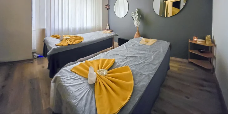 60 nebo 90 min. celotělové masáže podle výběru: relaxační, thajská, havajská či antistresová