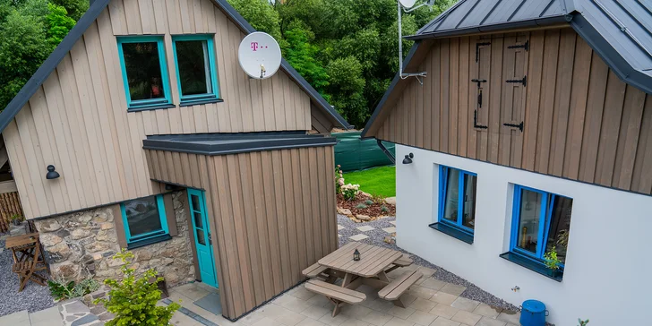 Unikátní chaloupky pro 6 až 8 osob: v obklopení přírody i blízko centra Banské Štiavnice