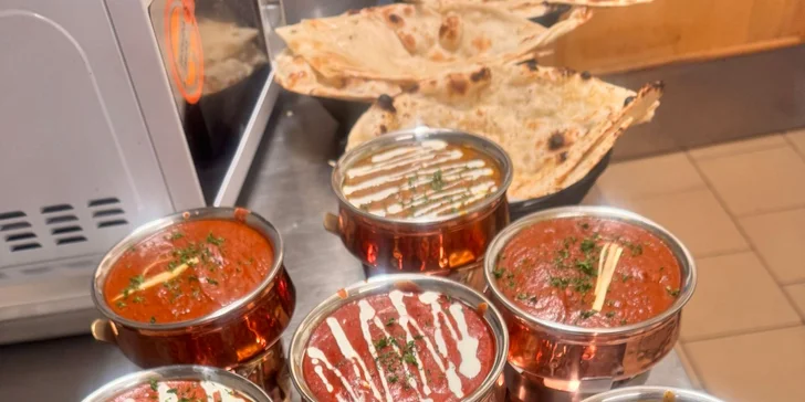 Otevřené vouchery do nepálsko-indické restaurace: 250, 500 nebo 1000 Kč