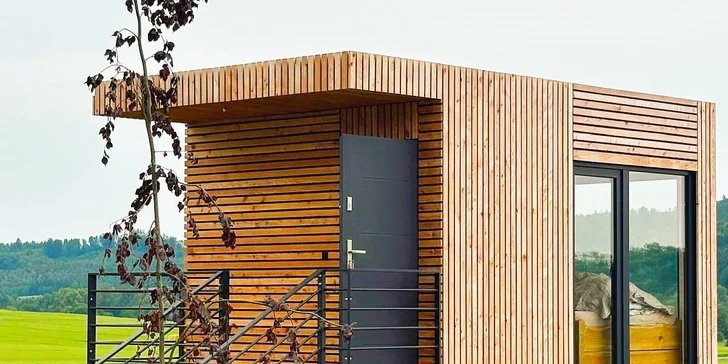 Romantika v srdci Českého ráje: moderní posed pro 2 osoby, sauna a koupací sud