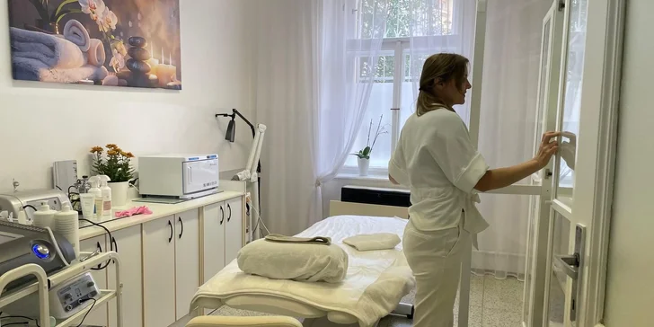 Kosmetické ošetření pleti islandskou vodou či jantarem, lymfatická masáž i mezoterapie