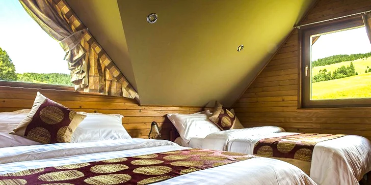 Komfortní chatky v nádherném prostředí Belianských Tater: pobyt vhodný pro rodiny i větší skupiny přátel