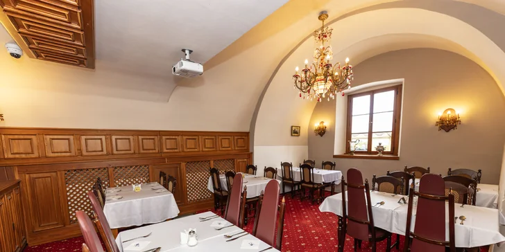 Zámek Hrubá Skála: polopenze, vstup do wellness i na vyhlídku, v ceně i procedury