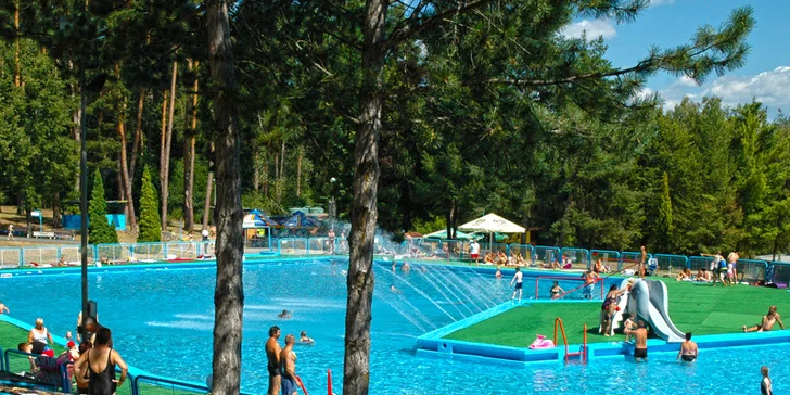 Pobyt v Lázních Sliač s balíčkem léčebných procedur, plnou penzí a vstupem do Holidaypark Kováčová