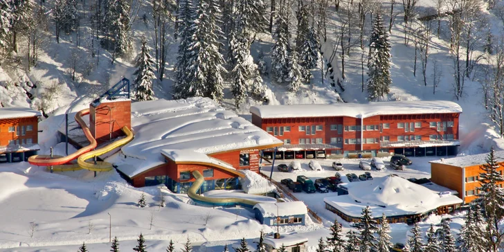 Resort Špindl pod Medvědínem: hotel u lanovky, snídaně či polopenze, vstupy do aquaparku