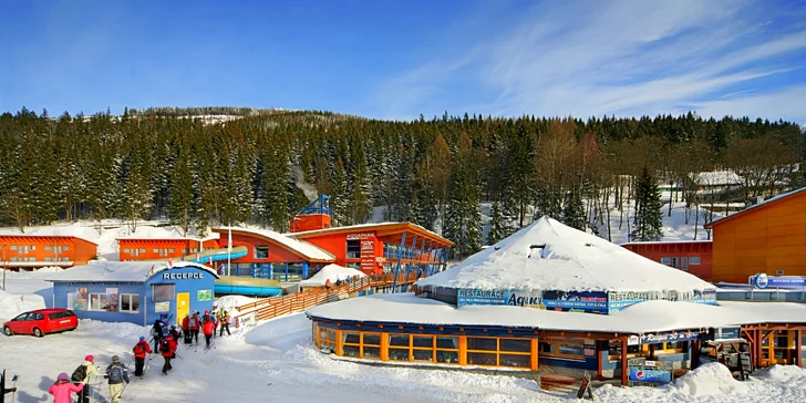 Resort Špindl pod Medvědínem: hotel u lanovky, snídaně či polopenze, vstupy do aquaparku
