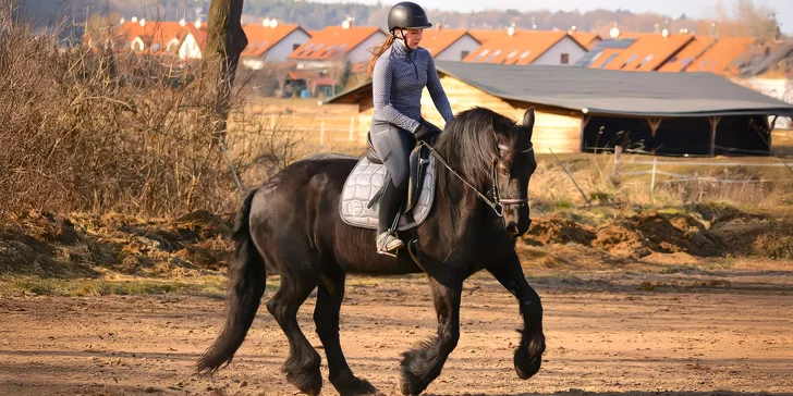 Dobrodružství v sedle: vyjížďka na koních či výcviková lekce pro 1 i 2 osoby