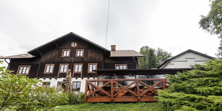 Penzion v Jeseníkách: lokalita na úpatí Rychlebských hor, snídaně, možnost sauny i večeří