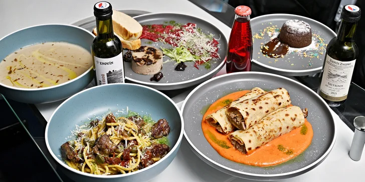 Degustační Cesta kolem světa v restauraci Letadlo i vč. vína a návštěvy kokpitu