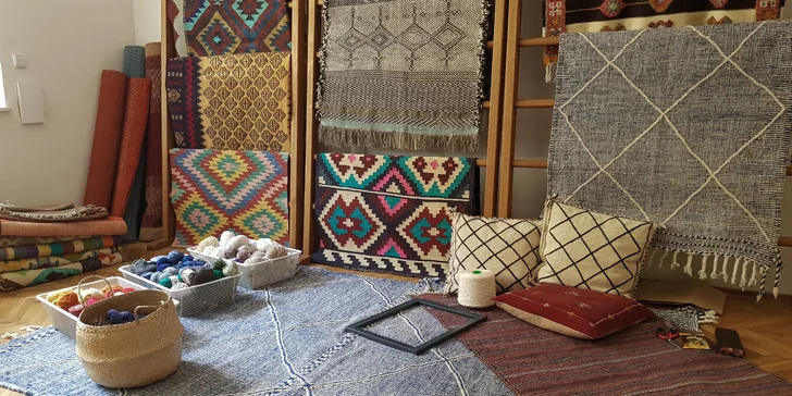 Odpočinkové kurzy tkaní: úplné základy, tvorba podtácku i tapiserie